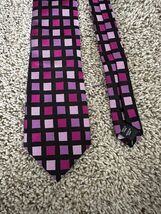 CROFT &amp; BARROW Men&#39;s Tie Purple Solid Square Print 100% Silk - $164.25 MXN