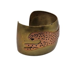 Vintage Jaguar Modernist Celia Andrea Harms Copper &amp; Brass Cuff Bracelet... - £220.64 GBP