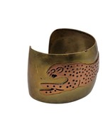 Vintage Jaguar Modernist Celia Andrea Harms Copper &amp; Brass Cuff Bracelet... - £219.42 GBP