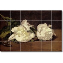 Manet edouard branch of white peonies with pruning shears thumb200