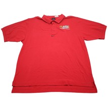 UL Ragin Cajuns Basketball Shirt Mens XL Red Nike Polo Center Check Golf - $19.78