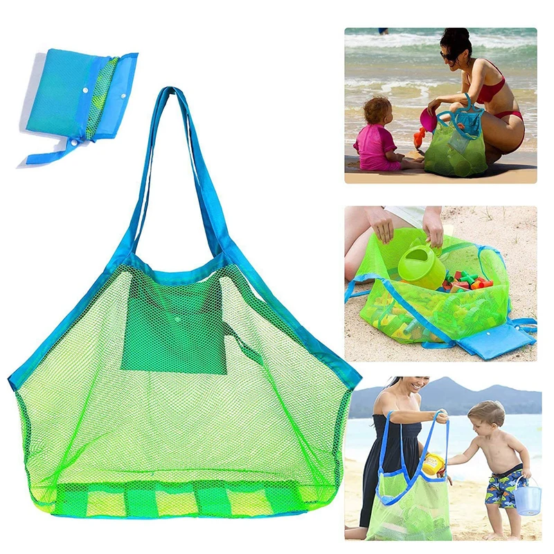 Extra Large Mesh Beach Bags and Totes Sand Away For Holding Kids Beach Sand Toys - £8.66 GBP+