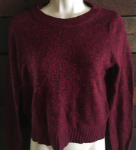 * Women&#39;s Divided Red And Navy Blue Heathered Long Sleeve Sweater. Size xs - £5.20 GBP