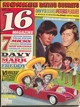 16 9/1967-Monkees-Sonny &amp; Cher-Raiders-Beatles-Davy Jones-teen mag-FN - $57.04