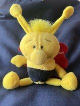 Russ Rare Yellow Black Bumble Bee I Love My Honey Plush Toy Gift Topper Ornament - £13.92 GBP