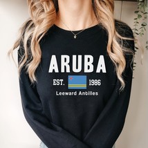 Aruba sweatshirt,Aruba Flag sweater,Soft Cozy Vintage Aruba college pullover,Uni - £35.91 GBP