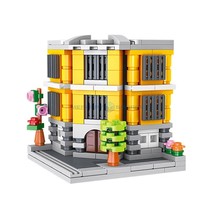 Time Grocery Store School Buliding Bricks Street House Model Blocks Set ... - $29.90