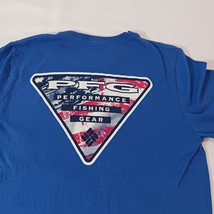 Columbia PFG Men's Blue Cotton Long Sleeve Crewneck Graphic T-Shirt Size Small image 10