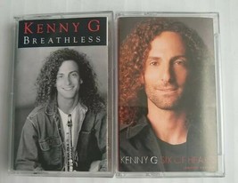 Kenny G Cassette Lot of 2 - Breathless &amp; Six of Hearts Arista Records - £9.48 GBP