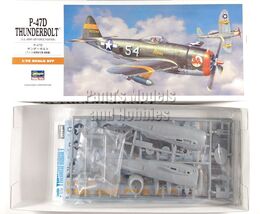 Republic P-47 P-47D Thunderbolt USAAF 1/72 Scale Plastic Model Kit Hasegawa - $22.76