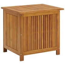 Outdoor Garden Patio Rustic Wooden Acacia Wood Storage Deck Cushion Box ... - £110.52 GBP+