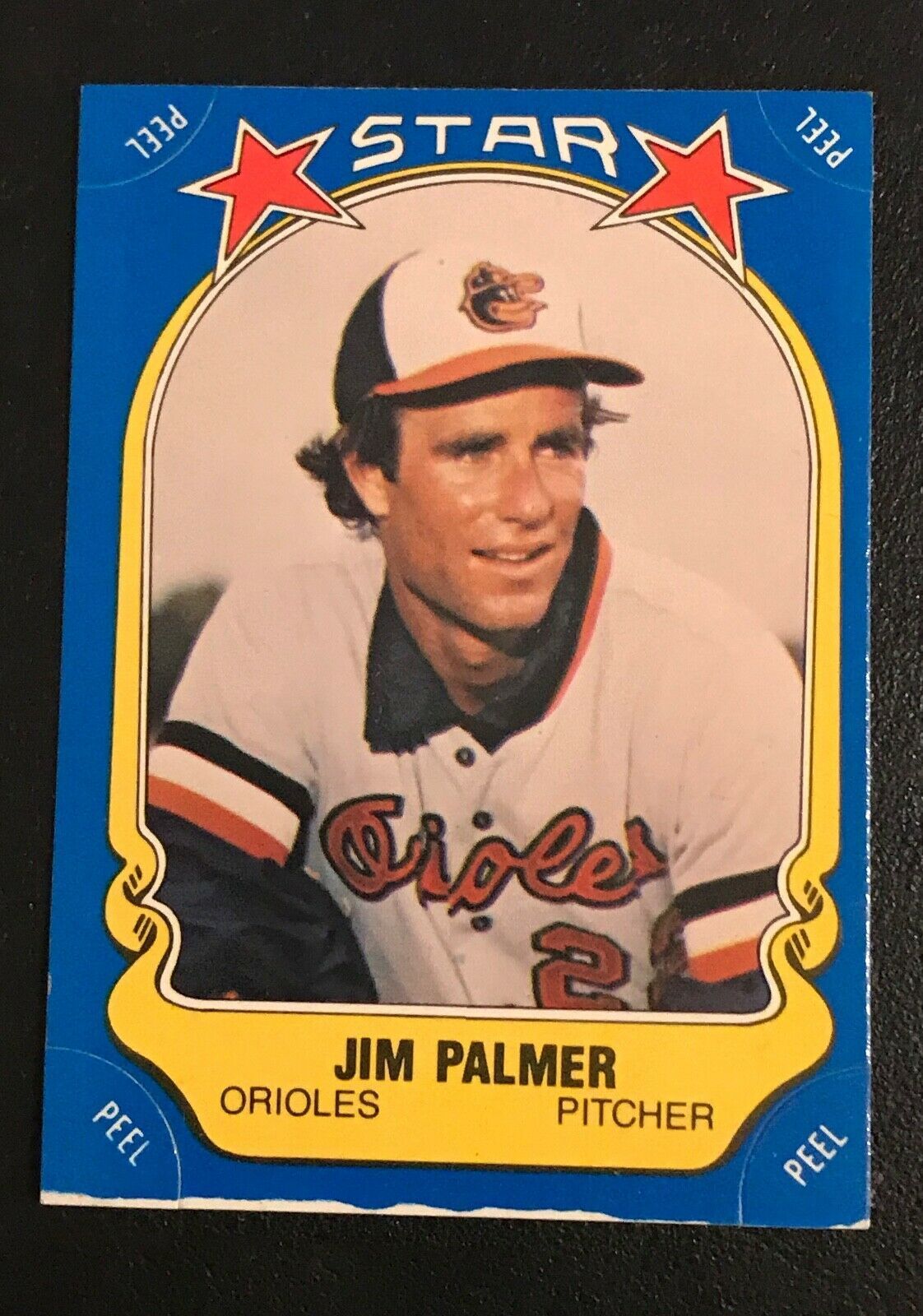 1981 Fleer Star Sticker Jim Palmer  Baseball Card #124 - $1.49