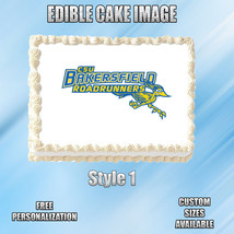 CSU Bakersfield Edible Image Topper Cupcake Frosting 1/4 Sheet 8.5 x 11&quot; - £9.24 GBP