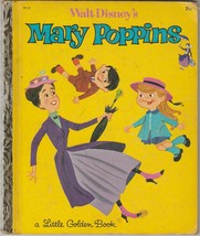 Walt Disney&#39;s Mary Poppins 1964 Vintage Little Golden Book D113 - £11.67 GBP