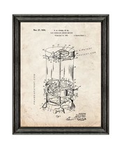 Coin Controlled Vending Machine Patent Print Old Look with Black Wood Frame - £19.68 GBP+