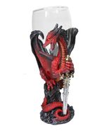 Ruth Thompson Elemental Dragon Widow Blade Sword Glass Wine Goblet Chali... - $44.58 CAD