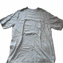 Duluth Trading Co. Shirt Adult Medium Lite Gray Long Tail Tee Cotton Poc... - £7.90 GBP
