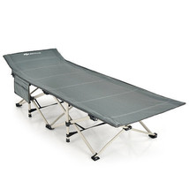 28.5 Inch Extra Wide Sleeping Cot for Adults with Carry Bag-Gray - Color... - £100.11 GBP