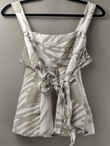 Armani Exchange Babydoll Style Waist Tie Sleeveless Silk Top Size Large  1394 - £9.50 GBP
