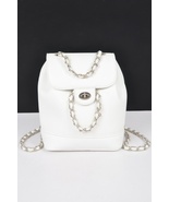 Faux Leather Flap Backpack (Black) - $42.03 CAD