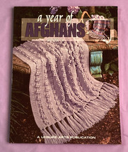 A Year of Afghans Book 5 Leisure Arts 2000 crochet 52 wraps throws - £7.73 GBP