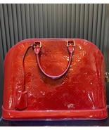 Pre-Owned Vintage Louis Vuitton Red Vernis Monogram Alma GM Top Handle Bag - £1,278.06 GBP