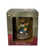 NEW Holiday Time Christmas Teddy Bear Candle Jar Topper Cover - $26.83 CAD