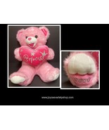 DanDee Teddy Bear Hot Pink Heart 2010 Princess 19&quot; Birthday Anniversary - $21.99