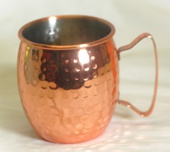 Hammered Copper Mug Bar Barware Vintage a - £11.60 GBP
