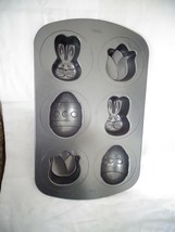 Wilton 6-Cavity Bunny Tulip Egg Mini Cake Pan - £6.60 GBP