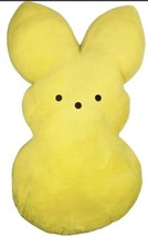 Peeps Yellow Bunny Large Jumbo  Easter Plush Stuffed Animal Soft Pillow. 24 inch - £18.73 GBP