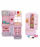 Our Generation Gourmet Kitchen Set Pink Home Kitchen &amp; Play Food for 18-... - $173.58 CAD