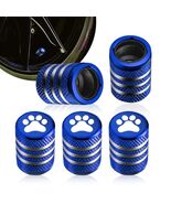 fasebeek 5 PCS Tire Valve Stem Caps Blue Universal Car Decoration - $39.31 MXN