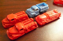 Lot of 4 Vintage Small Plastic Trucks Water Tanker Others - $18.81
