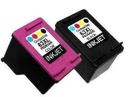 Compatible with HP 63XL Black and HP 63XL Tri-Color - ECOink Rem. Ink - $54.00