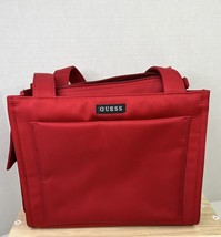 Vintage Guess Small Satin Red Hand Bag Purse Clutch - $37.40