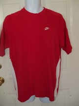 Nike Crew Neck Red/White Shirt Size Medium Men&#39;s EUC - £12.22 GBP
