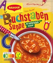 Maggi Tomato ALPHABET Soup -1ct./3 servings -FREE US SHIPPING - £4.58 GBP