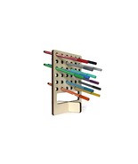 Handcrafted Wooden Desktop Organizer, Laser-Cut Pen Caddy and Pencil Sta... - $449.28 MXN