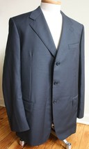 Romis IT 54 Black Super 140s Wool 3-Button Blazer Suit Jacket Sport Coat - £29.80 GBP