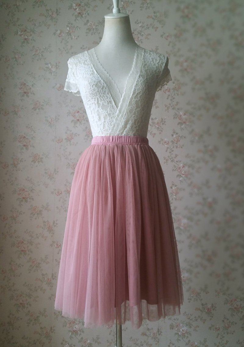 Pink tulle skirt 3