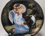 Vintage Bradford Exchange Porcelain Plate An Angel Caring Collectable Gr... - $19.79
