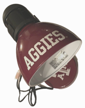 Texas A&amp;M Aggies NCAA Memory Company Maroon Vintage 90s Table Desk Lamp ... - £36.10 GBP