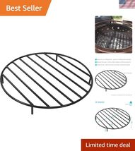Round 24-Inch Fire Pit Grate - 200 lb Capacity for Ultimate Outdoor Enjo... - $160.00