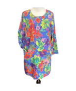 J.Crew Womens Sheath Dress Multicolor Blue Floral Lined Scoop Neck Long ... - $507.86 MXN