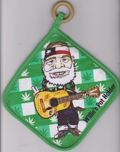 Novelty 2 WILLIE NELSON POT HOLDERS COUNTRY CANNABIS HOT PAD - £31.37 GBP