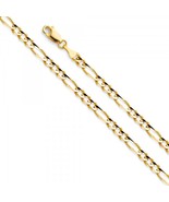 4mm 14K Yellow Gold Figaro Necklace - €448,64 EUR+