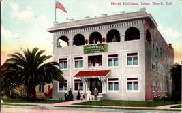 Vtg Postcard Hotel Hoffman Apartments, 137 Cedar Ave., Long Beach California - £5.89 GBP