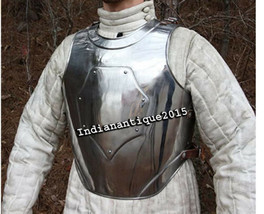 Armor Knight Medieval Steel jacket Armor chrome finish x-mas gift item - £147.04 GBP