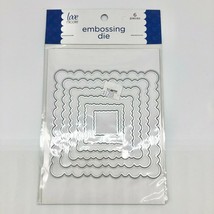 Love Nicole Embossing Die 6 Pieces Wavy Squares STC0278 - £7.74 GBP